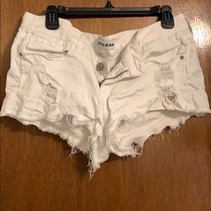 Express denim shorts